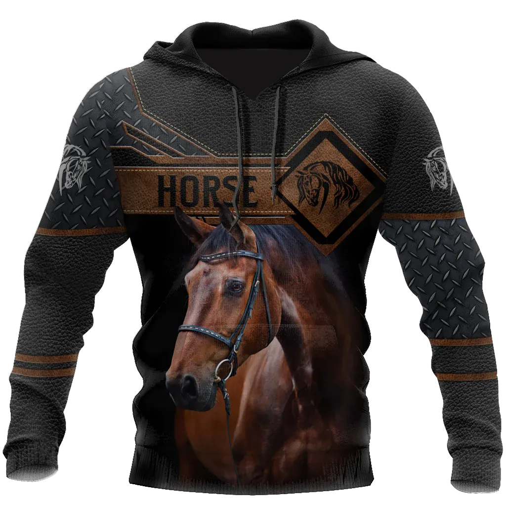 3D All Over Print Horse On Black Hoodie For Him Her Horse Lover Gifts Horse Present