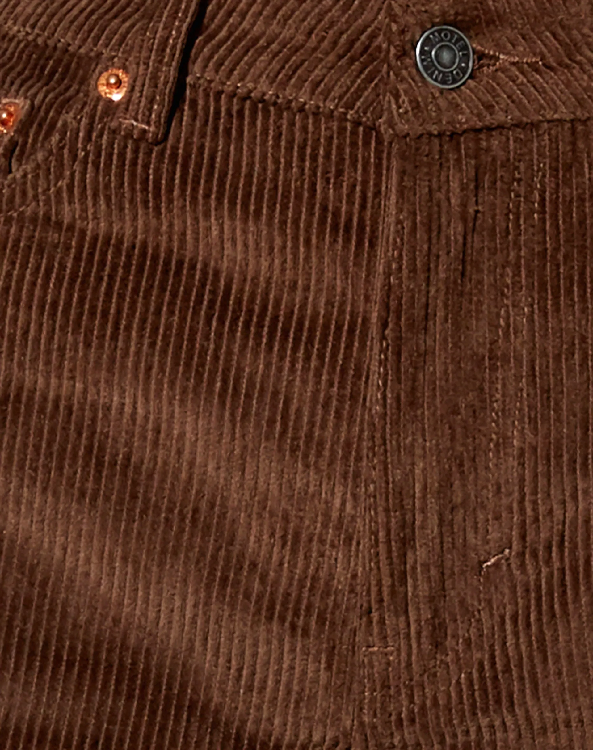 Bootleg Jeans in Cord Rich Brown