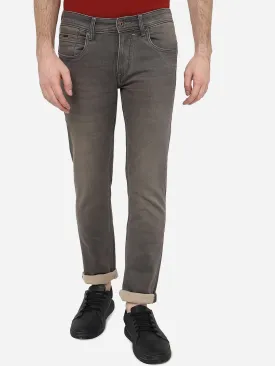 Charcoal Grey Solid Narrow Fit Jeans | Greenfibre