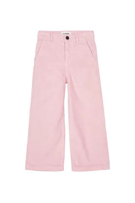 CHARLIE Candy Pink Cord - Loose Fit Cropped Pants