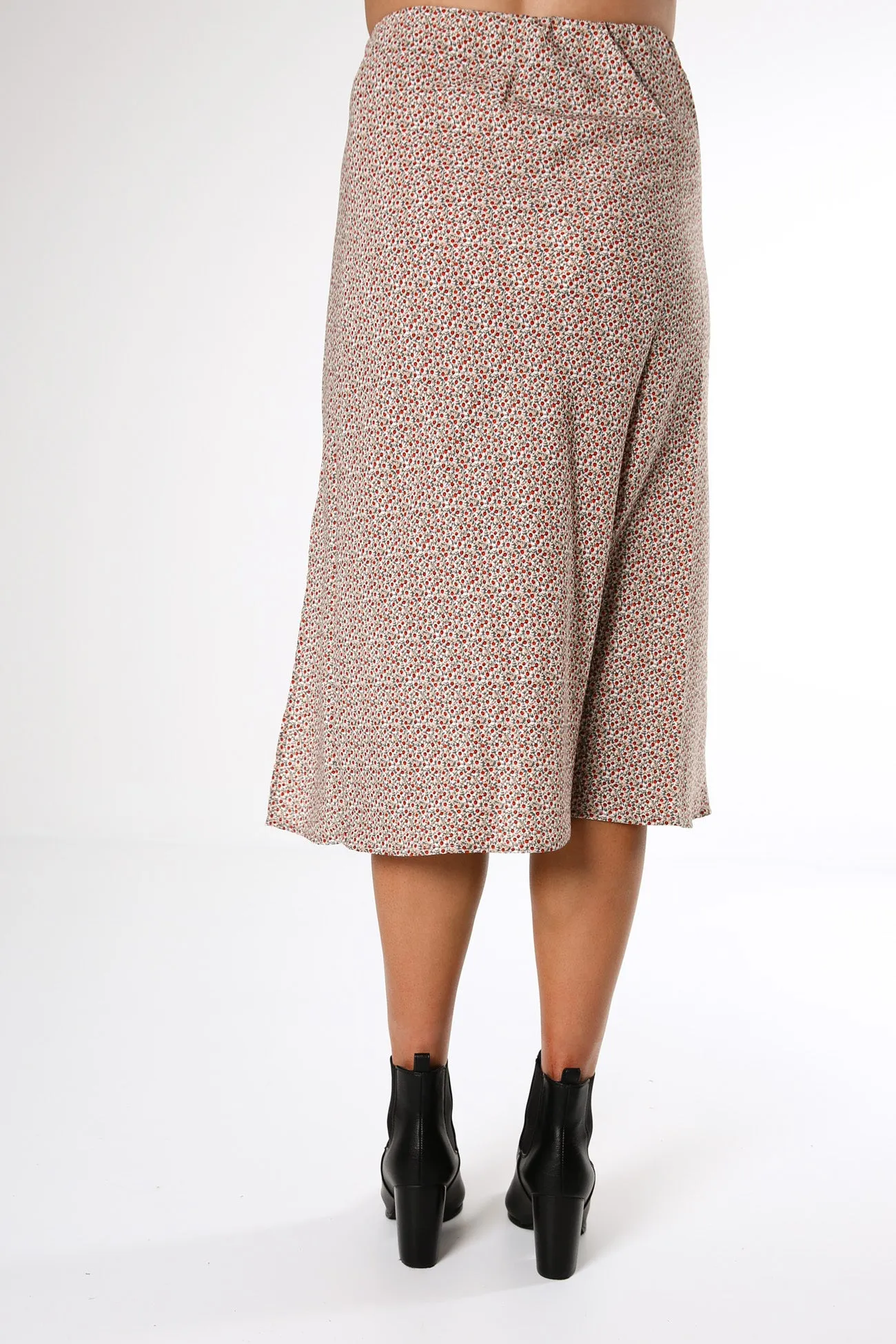 Floret Midi Skirt Print