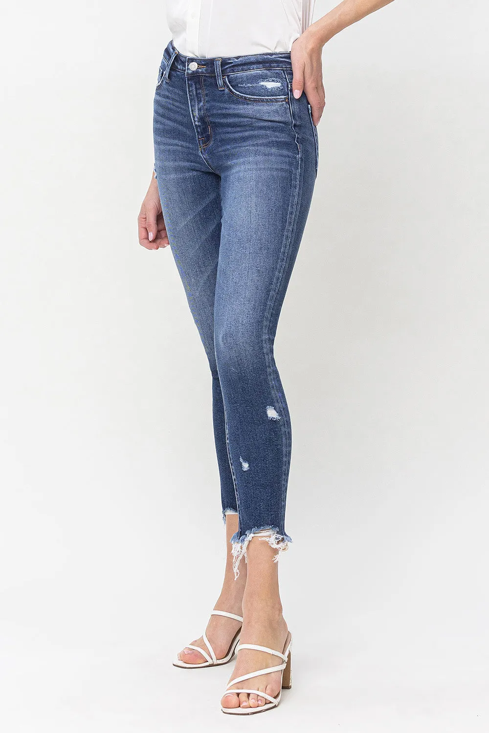 Flying Monkey - High Rise Crop Skinny Jeans - F5238