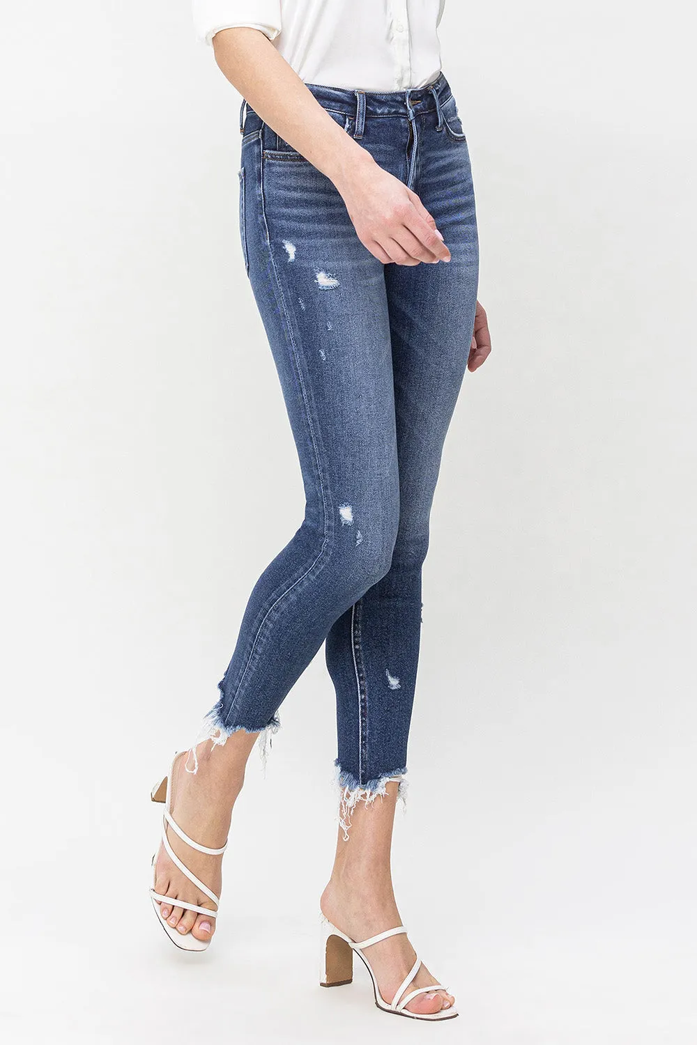 Flying Monkey - High Rise Crop Skinny Jeans - F5238