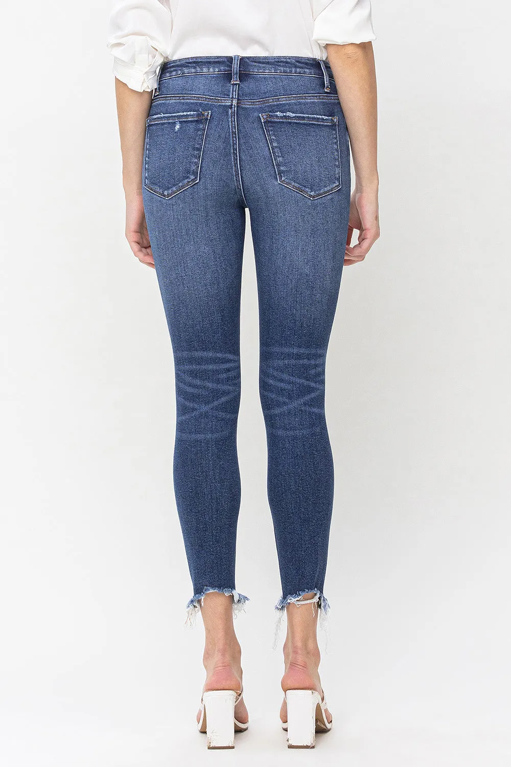 Flying Monkey - High Rise Crop Skinny Jeans - F5238