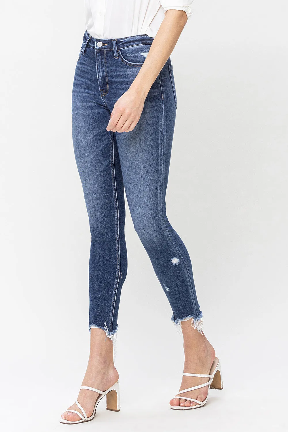 Flying Monkey - High Rise Crop Skinny Jeans - F5238