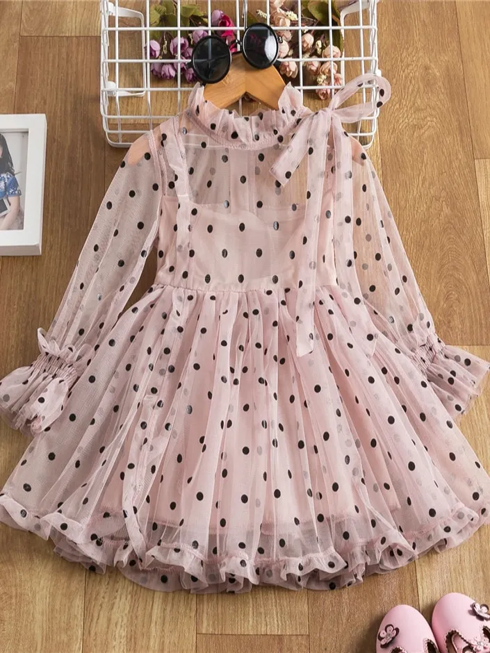 Girls Holy Cuteness Polka Dot Dress