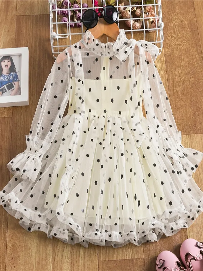 Girls Holy Cuteness Polka Dot Dress