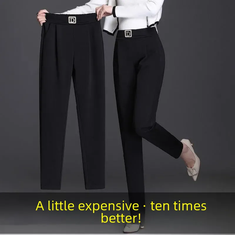 High-Waisted Slimming Black Pants