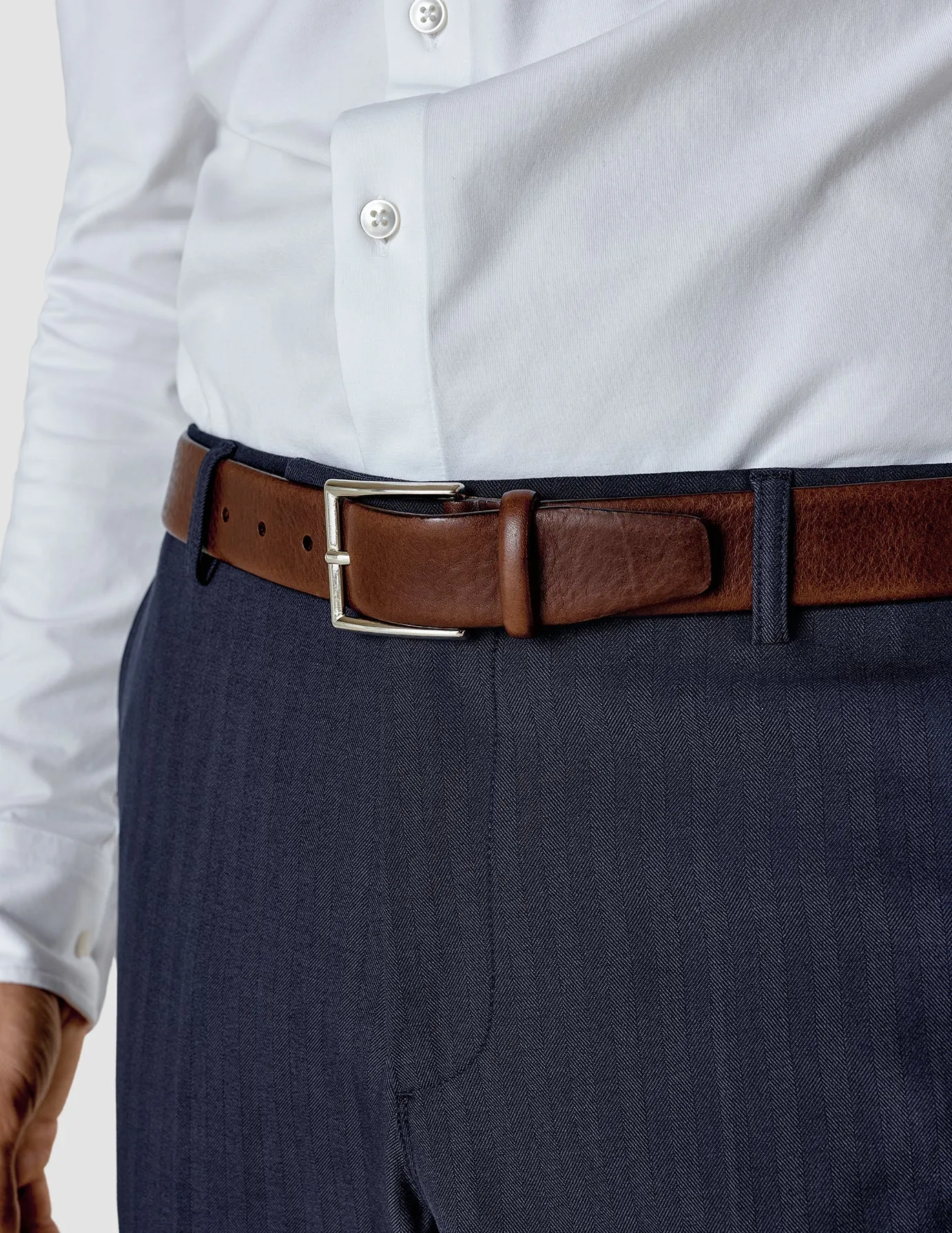 Leather Belt Dark Brown