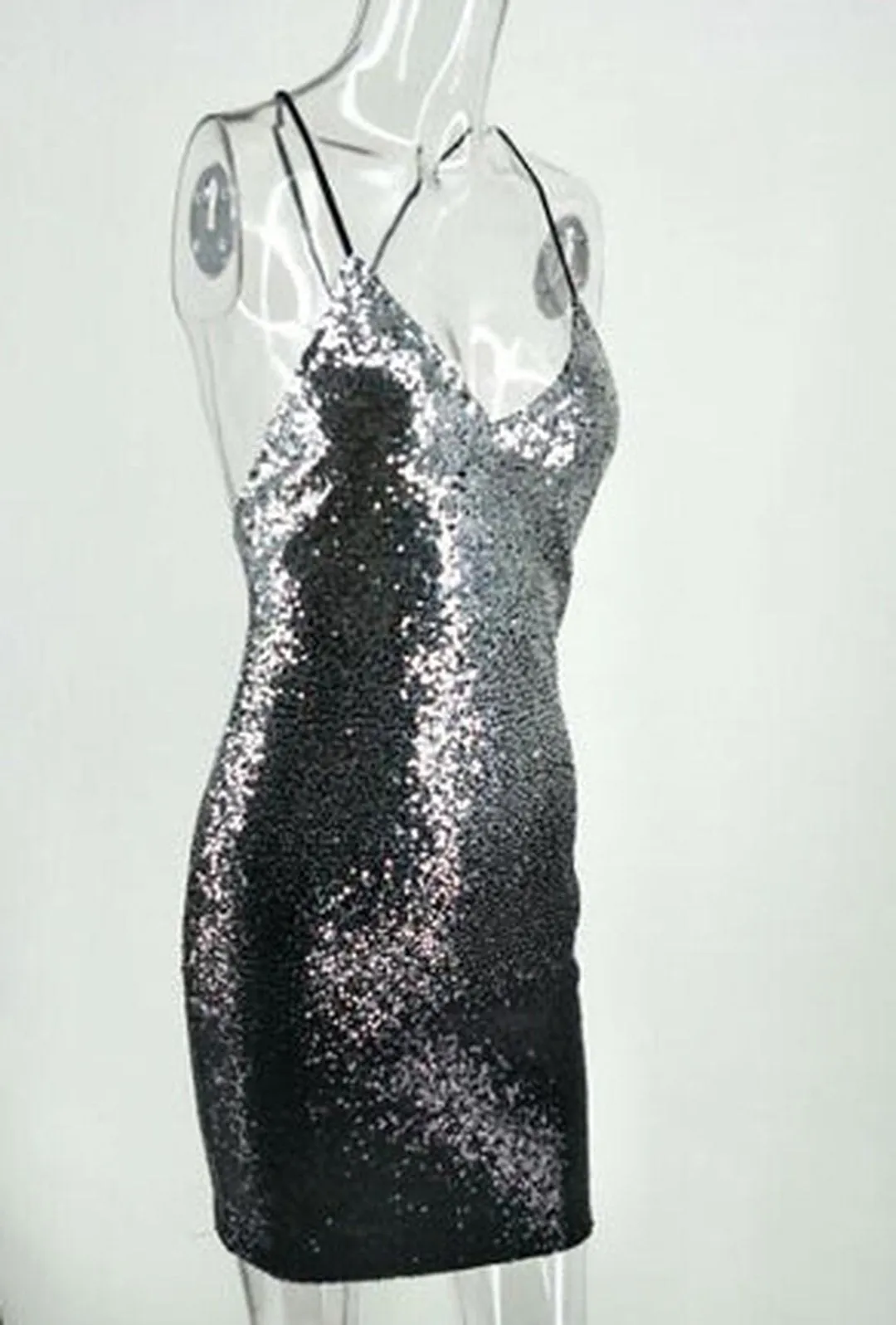 MELA - SEQUIN OMBRE DRESS