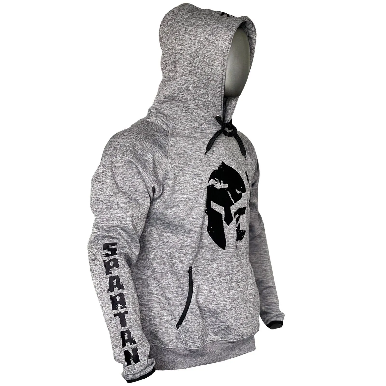 MEN KYOKUSHIN SPARTAN PULLOVER HOODIE GREY COLOR