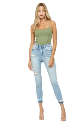 Mica Denim - Fell for You High Rise Crop Skinny Jeans - MDP-S247