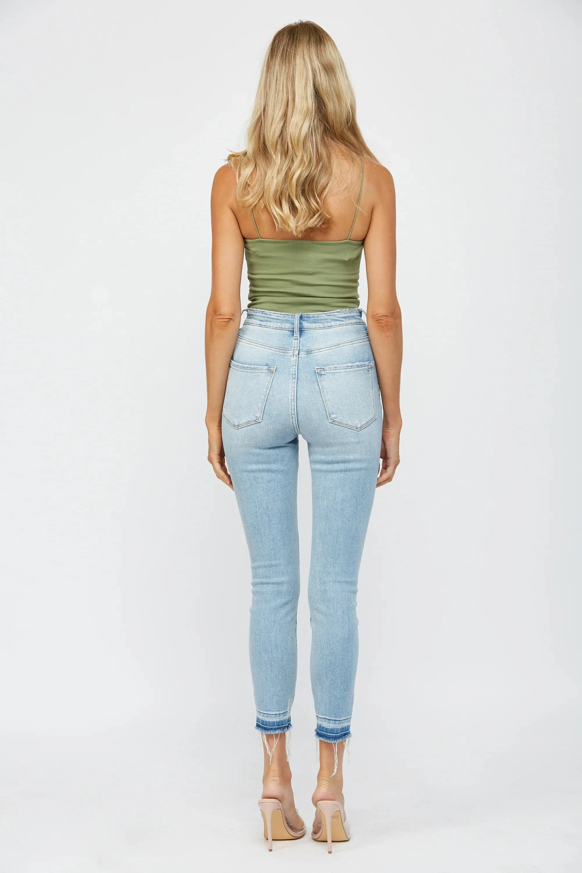 Mica Denim - Fell for You High Rise Crop Skinny Jeans - MDP-S247