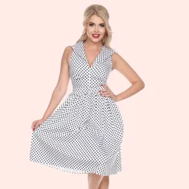 Out to Brunch Dress in Polka Dot Size 10 (M) ~Was $89