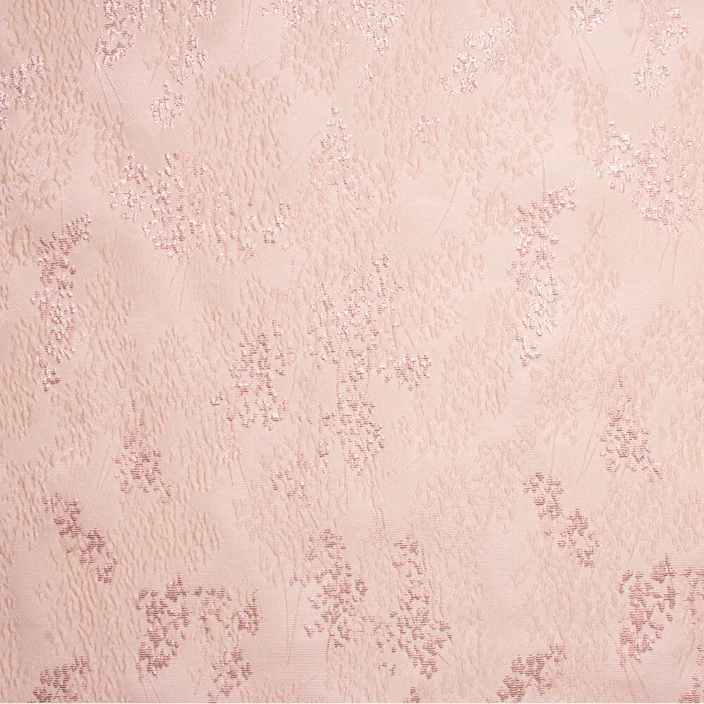 Pale Pink Metallic Silk Cloqué