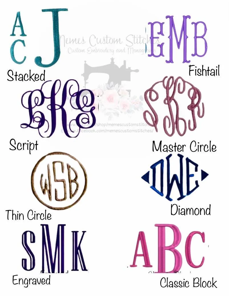 Personalized Large Monogram Unisex Adult Teen Tshirt  Gift