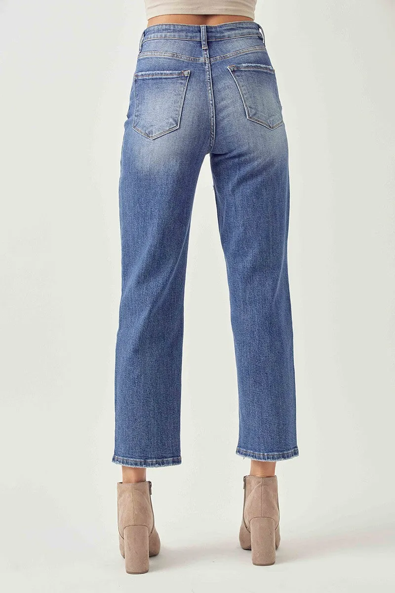 Risen Jeans - High Rise Crossover Tapered Jeans - RDP5060