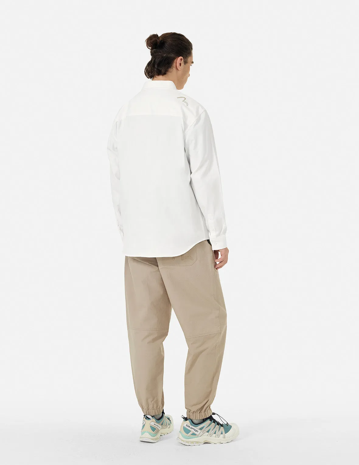 Seagull Embroidery Regular Fit Oxford Shirt