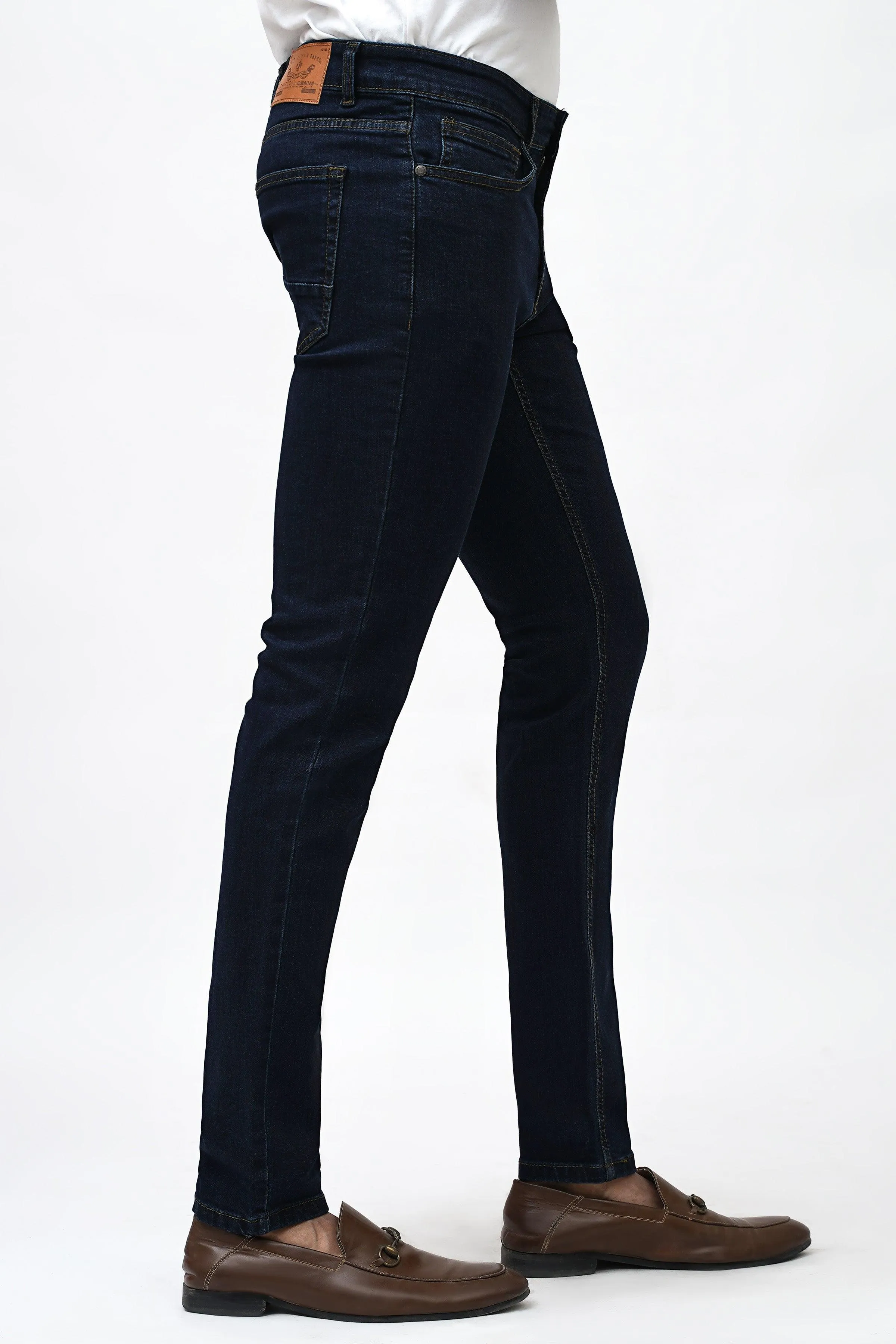 SLIM FIT NAVY BLUE DENIM JEAN