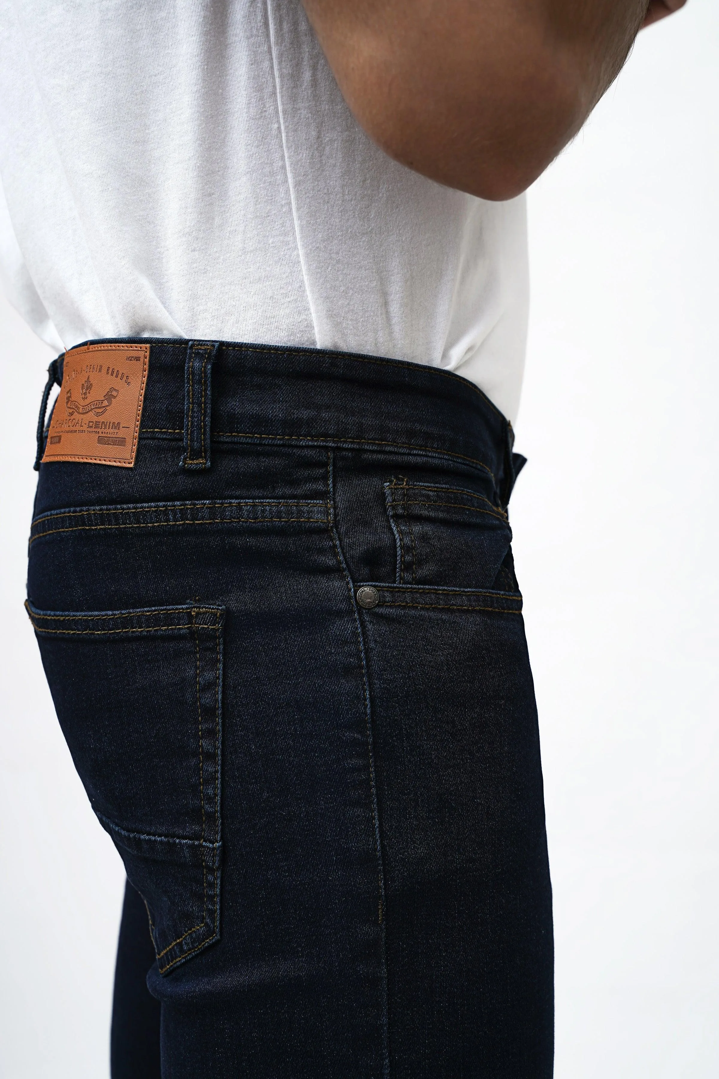 SLIM FIT NAVY BLUE DENIM JEAN