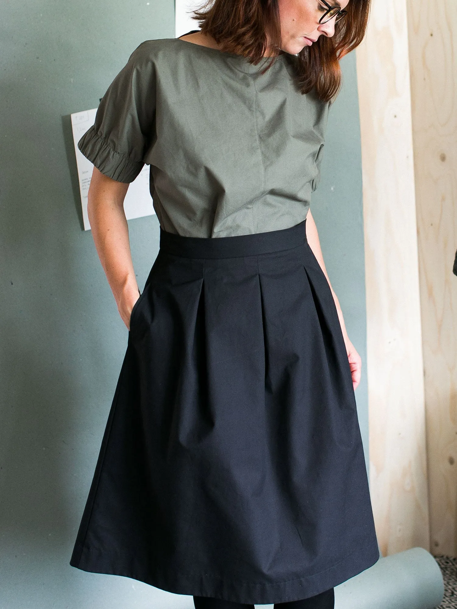 Three Pleat Skirt