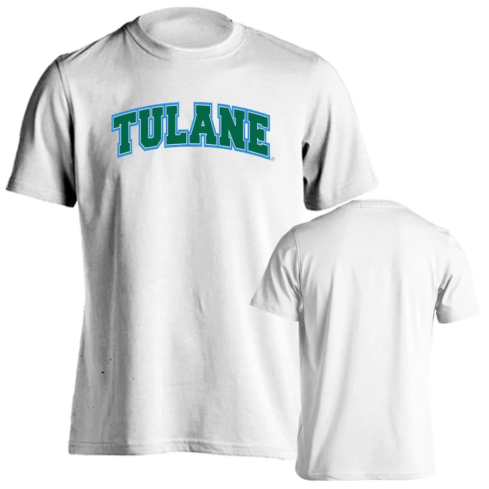 Tulane University Green Wave Tulane Classic Arch Logo Short Sleeve T-Shirt