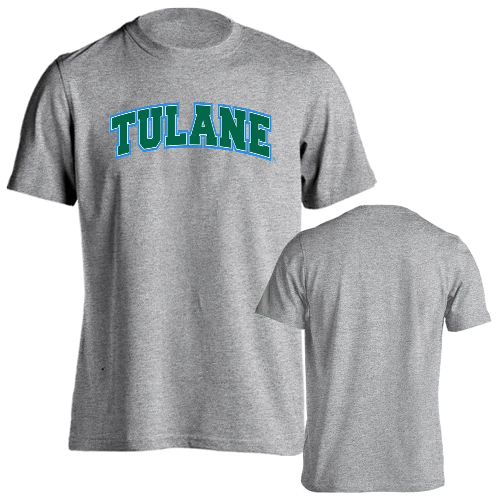 Tulane University Green Wave Tulane Classic Arch Logo Short Sleeve T-Shirt