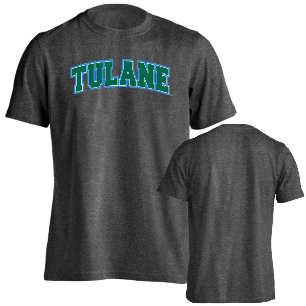 Tulane University Green Wave Tulane Classic Arch Logo Short Sleeve T-Shirt