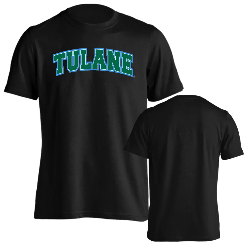 Tulane University Green Wave Tulane Classic Arch Logo Short Sleeve T-Shirt