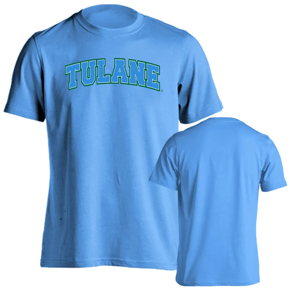 Tulane University Green Wave Tulane Classic Arch Logo Short Sleeve T-Shirt