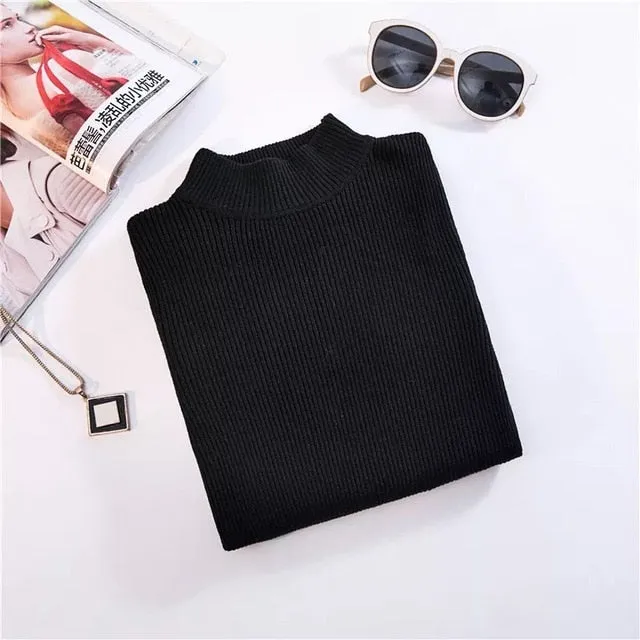 Ulzzang Harajuku Plain Knit Sweater