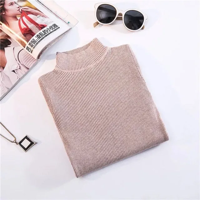 Ulzzang Harajuku Plain Knit Sweater