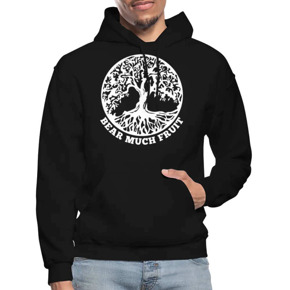 Uniquely You Mens Hoodie - Pullover Hooded Sweatshirt - Graphic/Bear Much Fruit