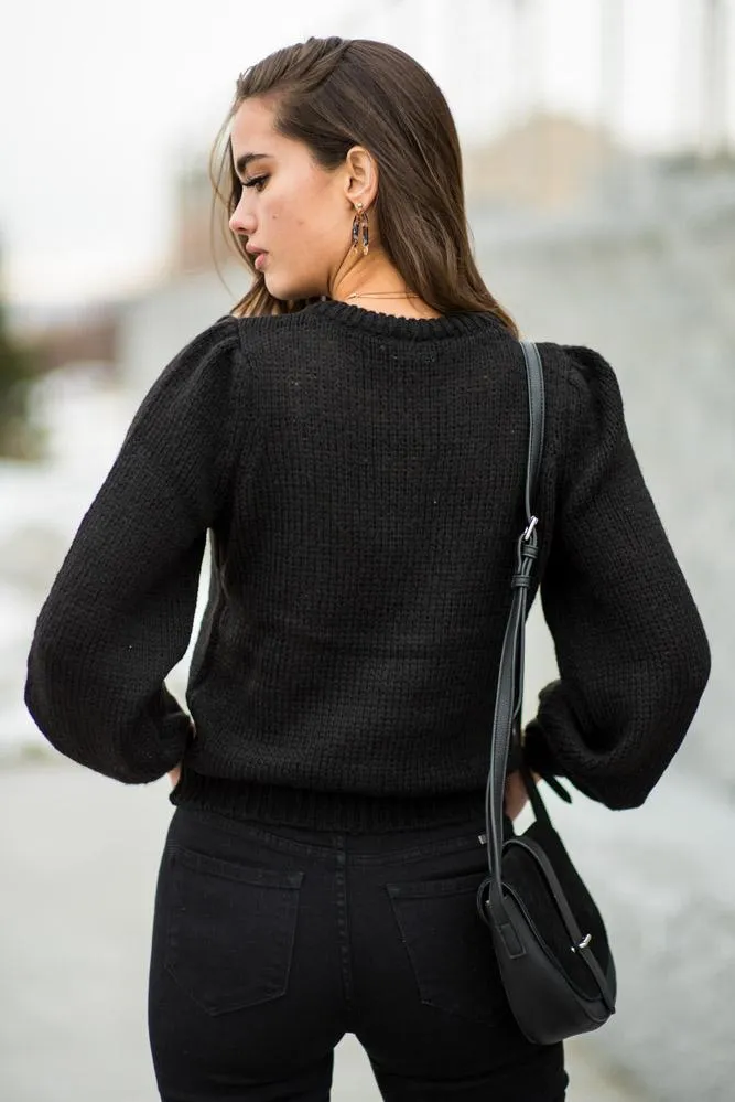 Vero Moda Annie Knit Sweater in Black