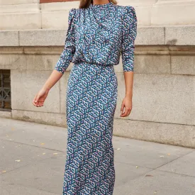 Women's Fashionable Casual Elegant Printed Dress